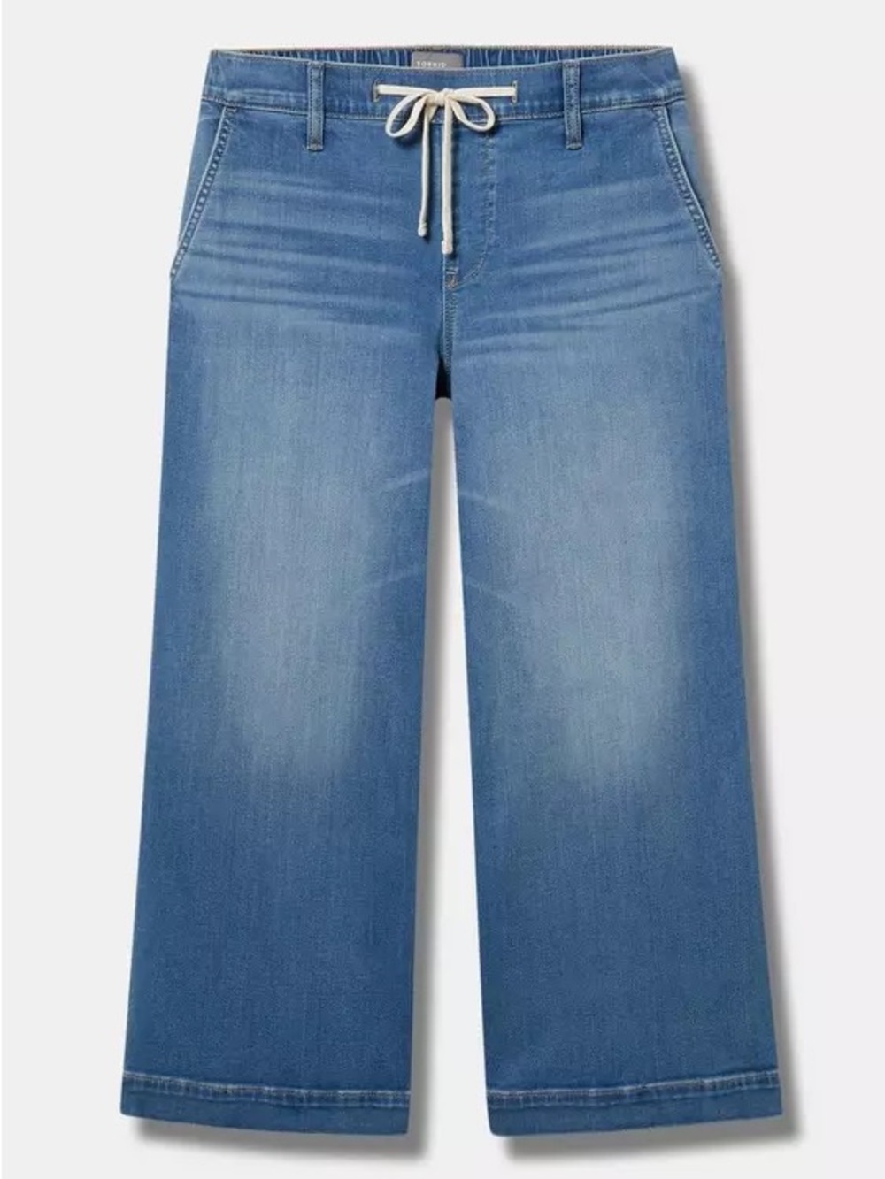 Torrid Wekeend Wide Leg Super Soft Ankle Crop Jeans SIZE 2X 18/20 EUC - Picture 2 of 9